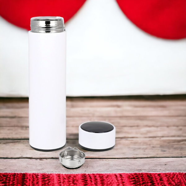 Термос Indy с сенсорным дисплеем для отображения температуры содержимого, белый