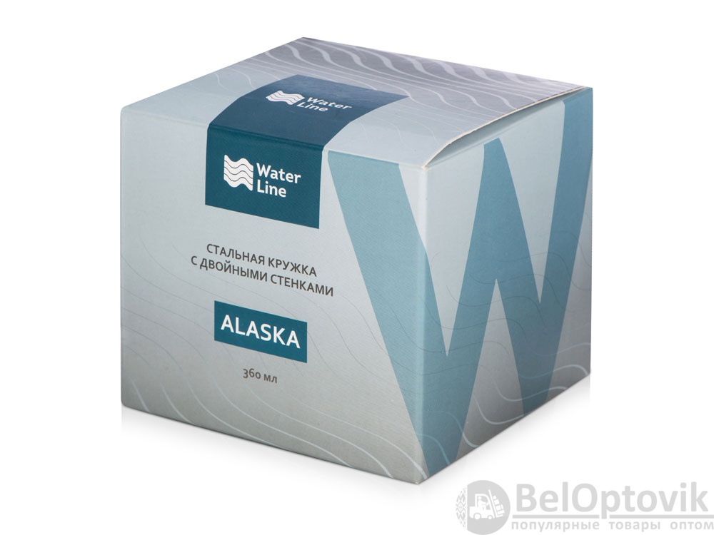 Стальная кружка с двойными стенками «Alaska», Цвет синий