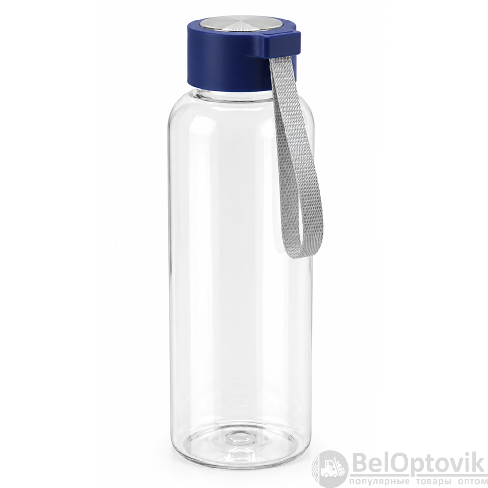 Бутылка пластиковая для воды Metacord, тёмно-синяя