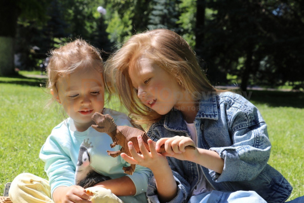 Деревянный конструктор Тираннозавр UNIWOOD