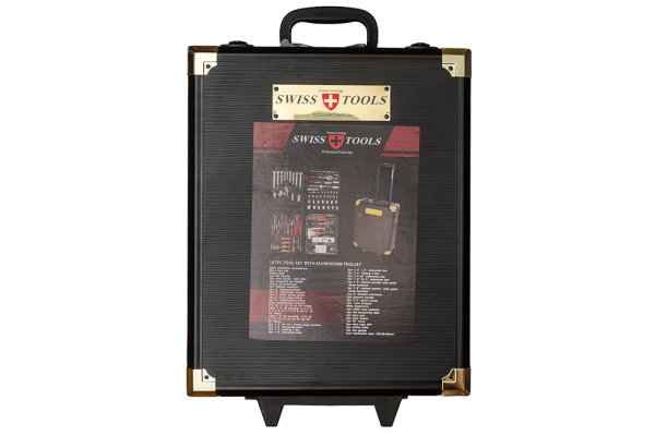 Чемодан с набором инструметов Swiss Tools 187 предметов