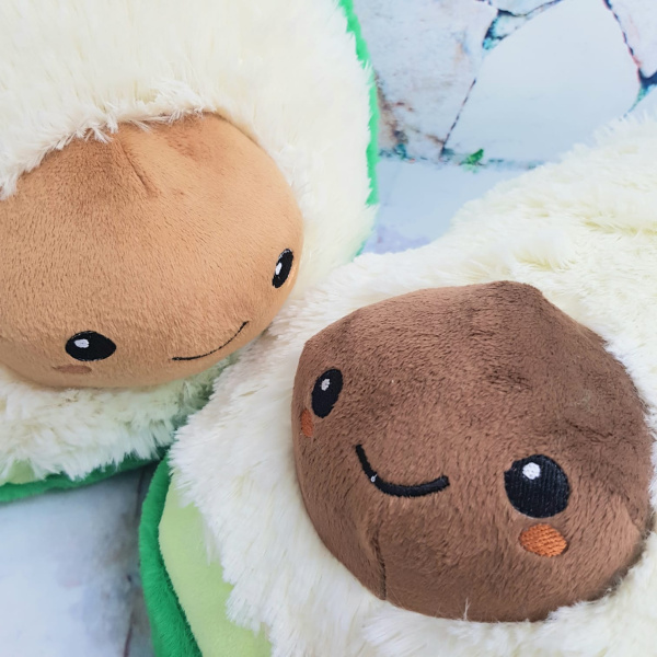 Гламурная мягкая игрушка - подушка Авокадо MAXI, 40 см