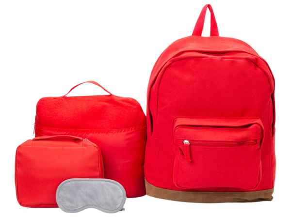 Набор для путешествий «Easy flight», Цвет красный, серый