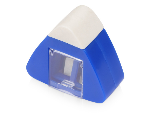 Точилка с ластиком «Easy duo», Цвет синий