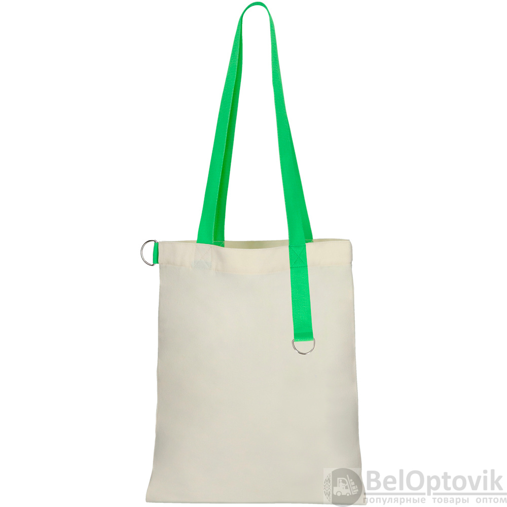 Сумка для покупок White GLOW 325 г/м², зелёная