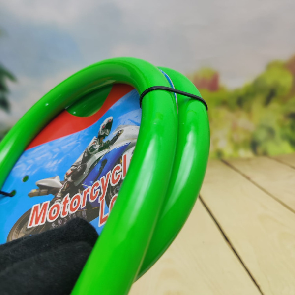 Замок противоугонный Motorcycle Lock 16 х 900 мм, трос, ключи Синий