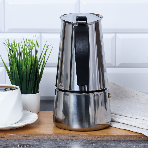 Кофеварка гейзерная 450 мл 9 чашек / NX-9 /уп 24/ 0,527