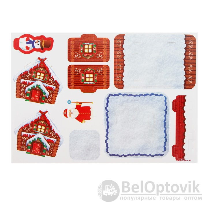 Конструктор фигурки&amp;quot;Дом деда мороза&amp;quot; 3Д   3564567