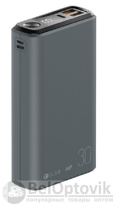 Внешний АКБ QS-30, 30000mAh, space-gray, OLMIO