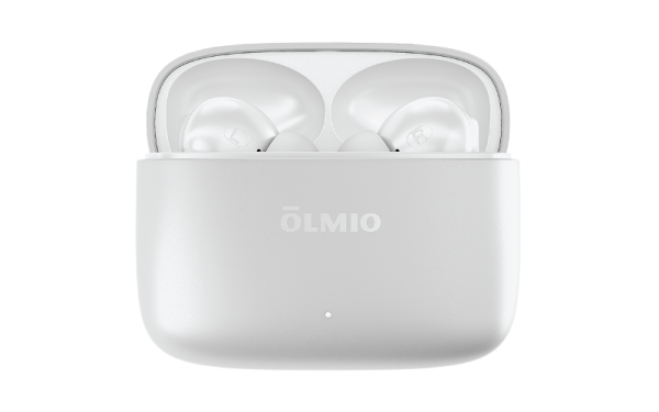 Наушники беспроводные "TWE-15", ANC+ENC, True Wireless, white, OLMIO
