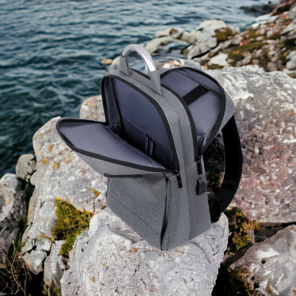 Рюкзак для ноутбука 15.6" Forward MBP-1055, серый / Уплотненное дно, утолщенная стенка