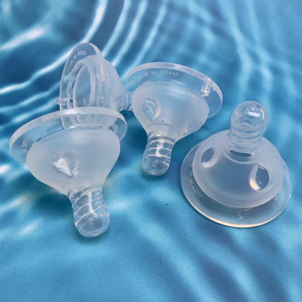 Силиконовая соска (комплект 2 шт) BABY FLOW с отверстием размера Х (густые смеси) с 6 месяцев