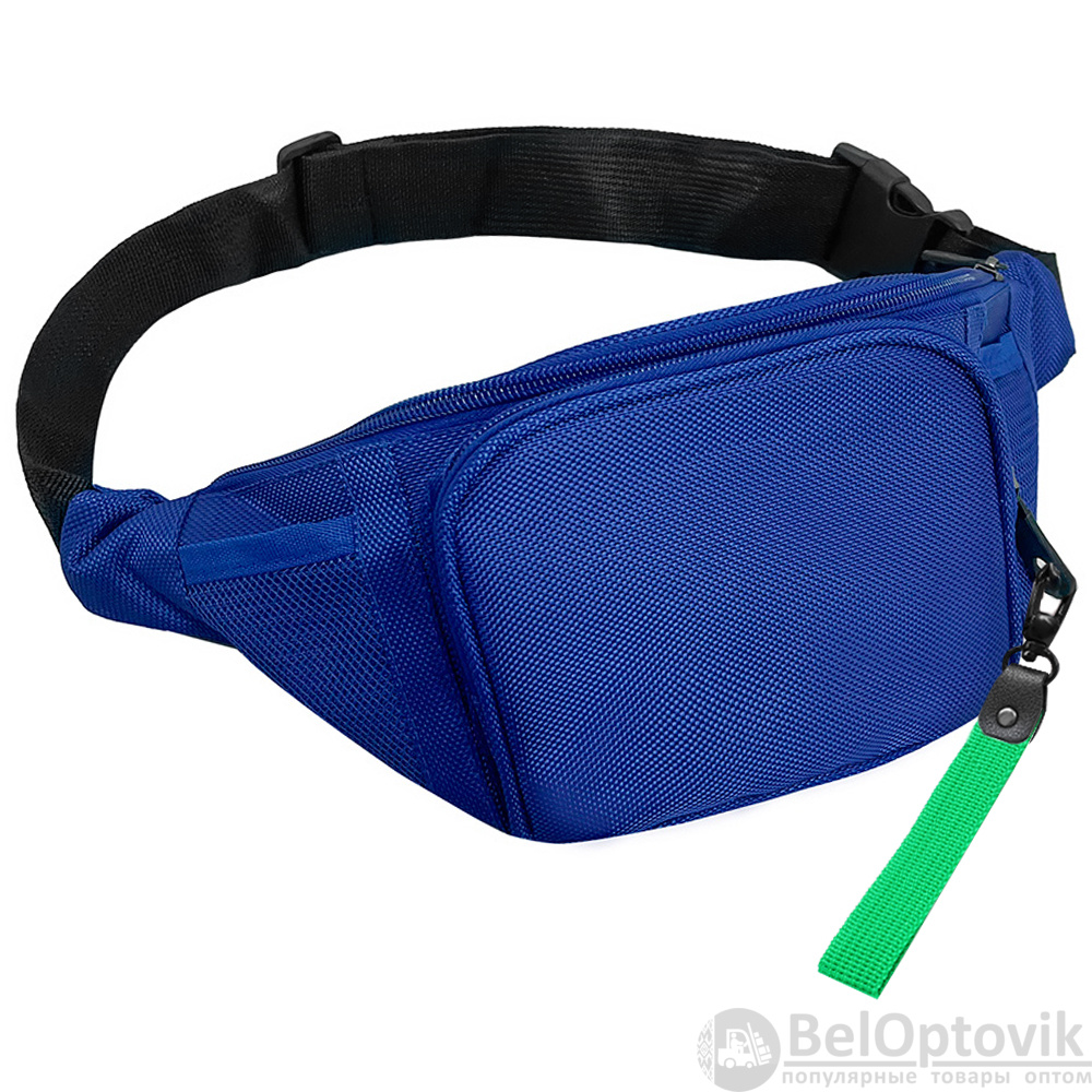 Поясная сумка SPLIT TO GO, Синий/Зелёный