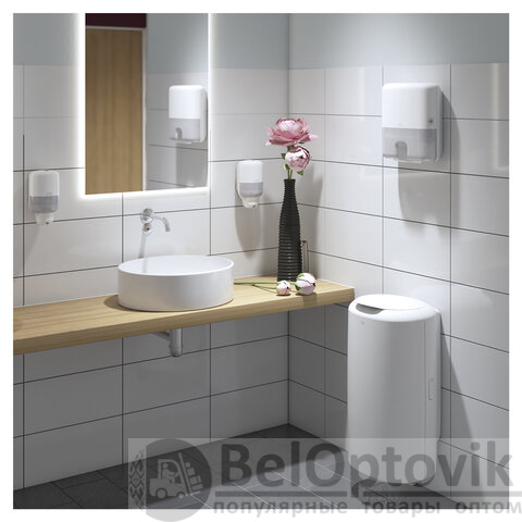 Дозатор для жидкого мыла TORK (Система S2) Elevation, 0,5 л, mini, белый, 561000