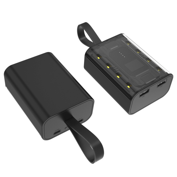 Внешний аккумулятор Power Bank Courage, 5000 Mah, черный