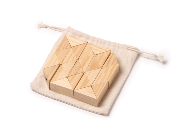 Деревянный пазл-головоломка NOKIT, Цвет бежевый