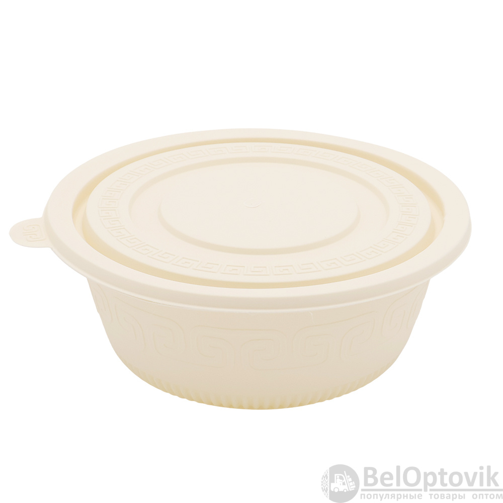 Набор контейнеров (супница) из кукурузного крахмала,  600 мл (50 шт)