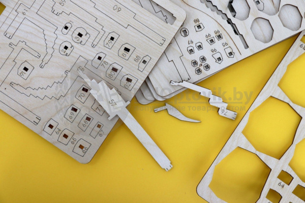 Деревянный конструктор Тираннозавр UNIWOOD