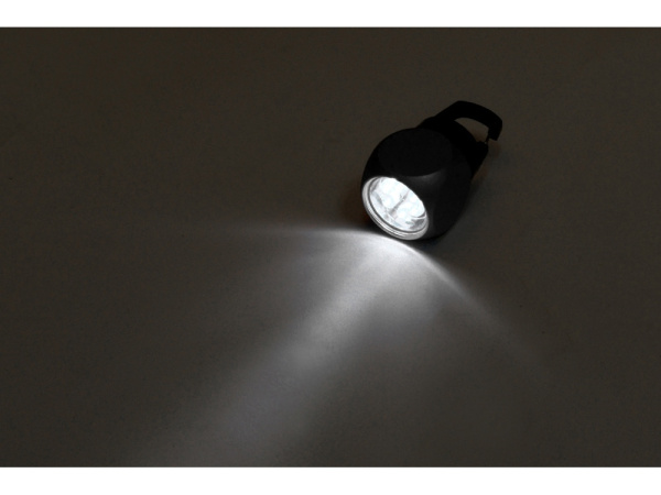 Фонарик «Карго», Цвет серебристый/черный