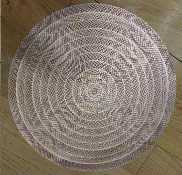 Салфетка для стола круглая 38 см/ AS-801-bronz /уп.6/300/