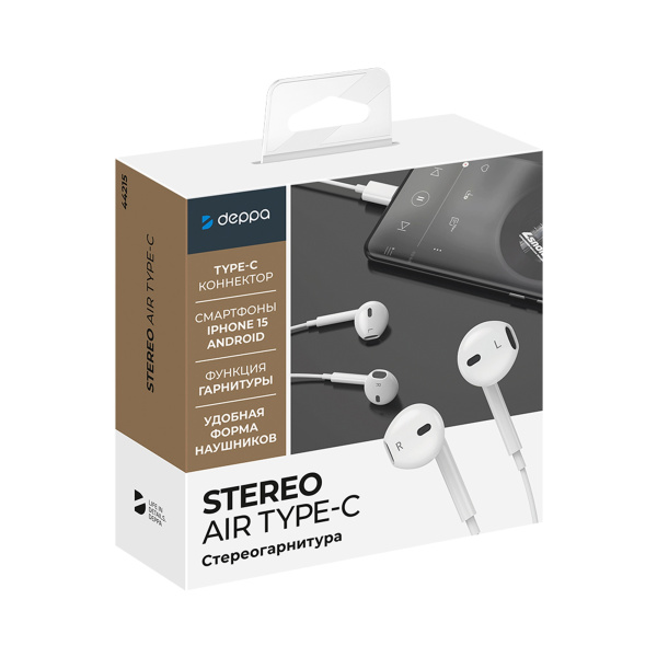Стереогарнитура Stereo Air Type-C, Цвет белый
