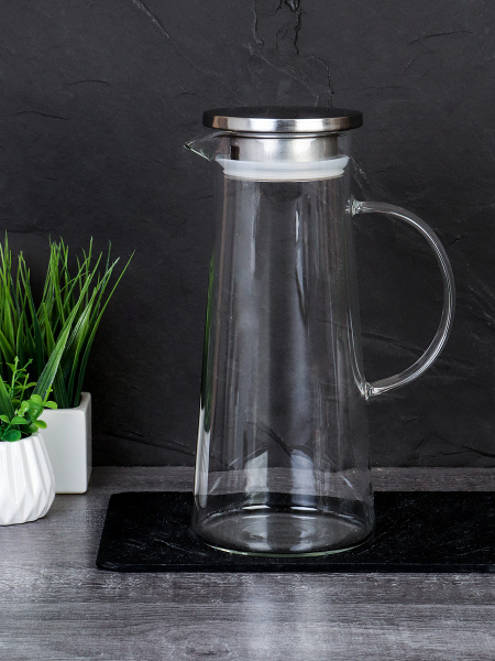 Кувшин 1500 мл / LCWJ5202 /уп 40/Металлическая крышка