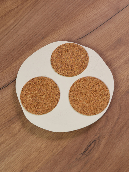 Поднос для мелочей и украшений декоративный из гипса, арт. g003004