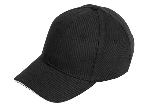 Бейсболка «Cancun», Цвет черный, белый