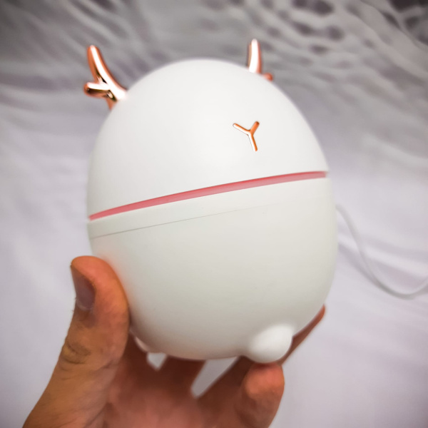 Увлажнитель воздуха 2в1 аромадиффузор RGB "Олень" Humidifier USB, 200 мл Мятный