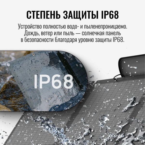 Солнечная панель складная двусторонняя 220W / Двусторонняя, водозащитная