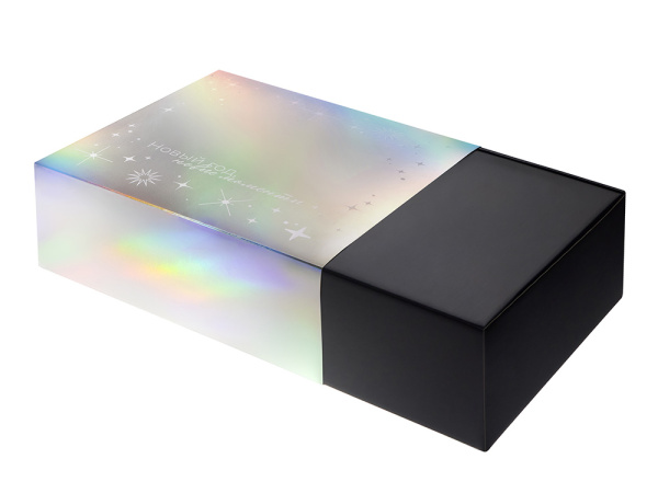 Подарочная коробка с голографическим шубером «Aurora», XL, Размер XL, Цвет черный/голография