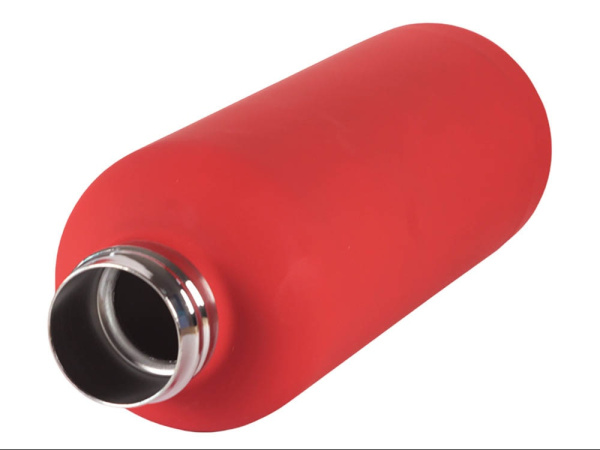 Вакуумная термобутылка ODIN, soft-touch, 550 мл, Цвет красный