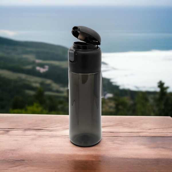 Пластиковая бутылка Fosso, черный / Практичная и стильная бутылка для повседневного использования