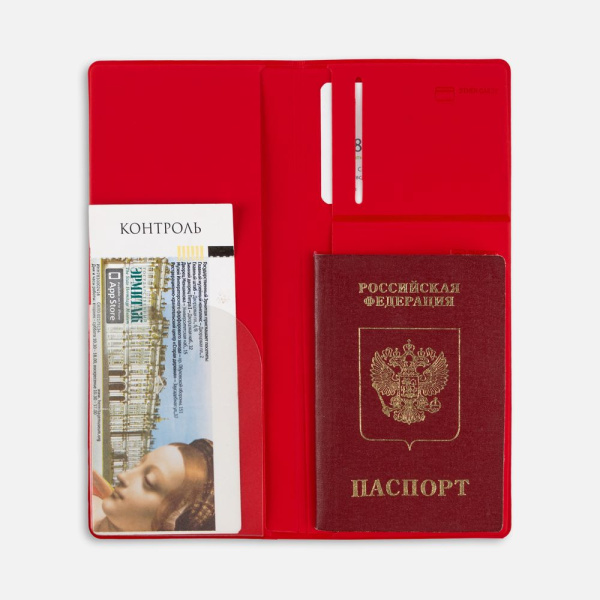 Дорожный органайзер Dorset, красный, 9,7х21,8 см