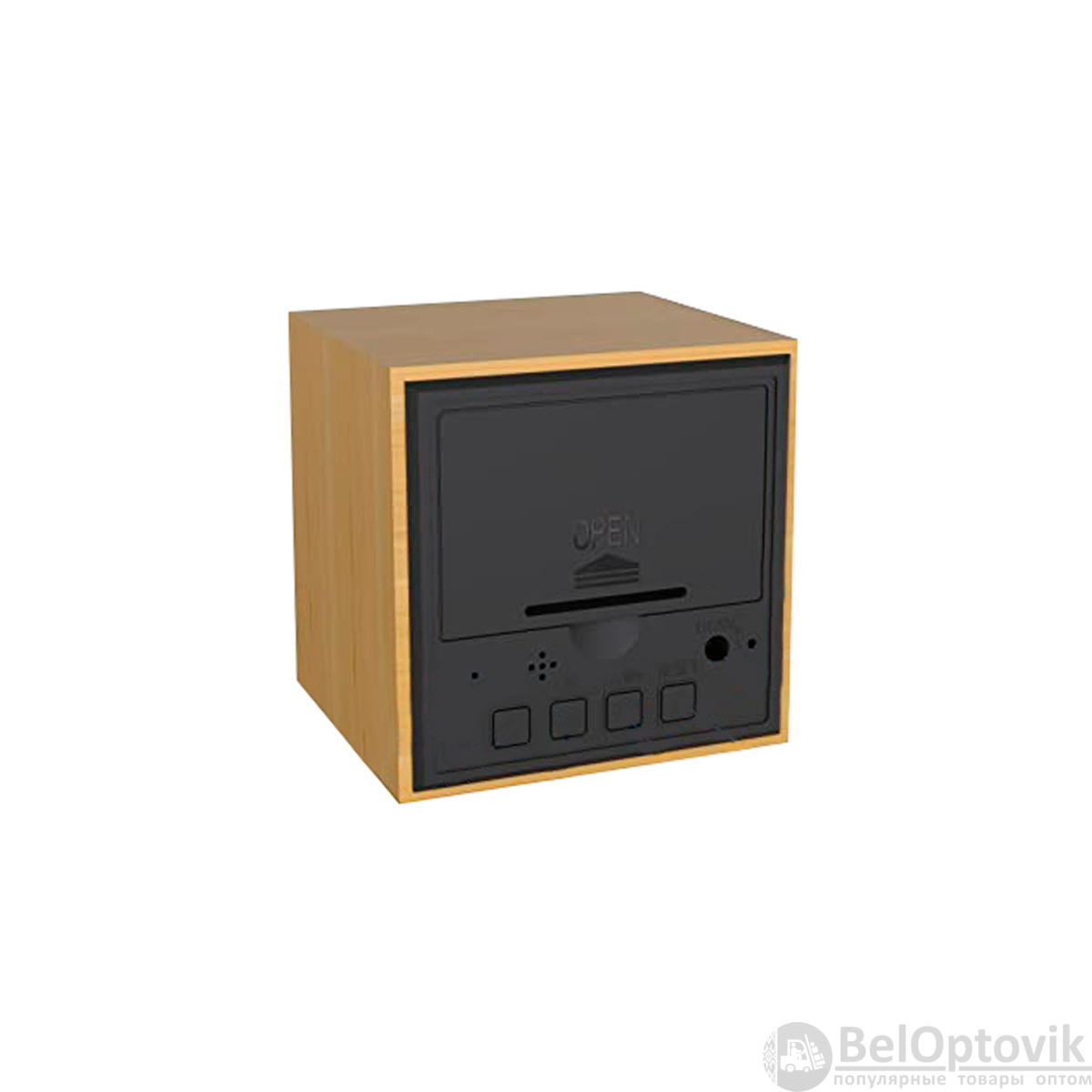 Многофункциональные часы - погодная станция / Электронные часы с корпусом кубической формы