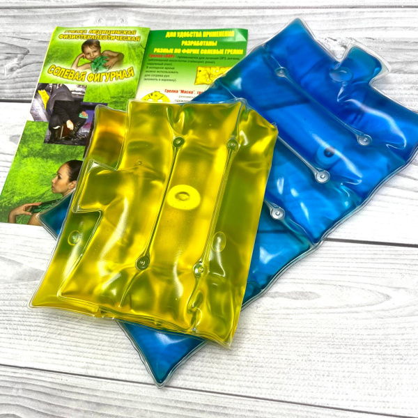 Солевая грелка Матрас большой 31.0 х 18.5 см (Цвета Микс) Активатор "кнопка"