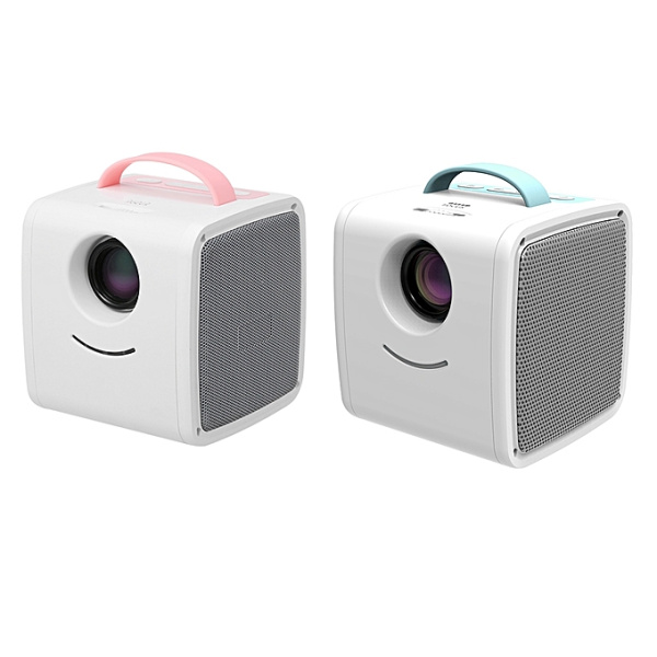 Детский проектор Kid's Story Projector Q2 Белый с розовой ручкой