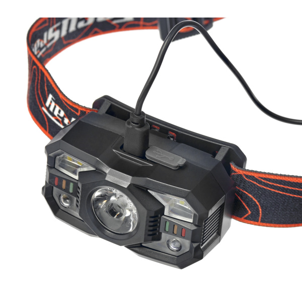 Фонарь налобный FOCUSray 1321 акку 18650 1200мАН цифровой дисплей,сенсор, USB кабель 1/40/160, шт