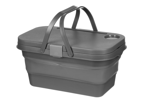 Складная корзинка для пикника со столиком «Flod», Цвет темно-серый