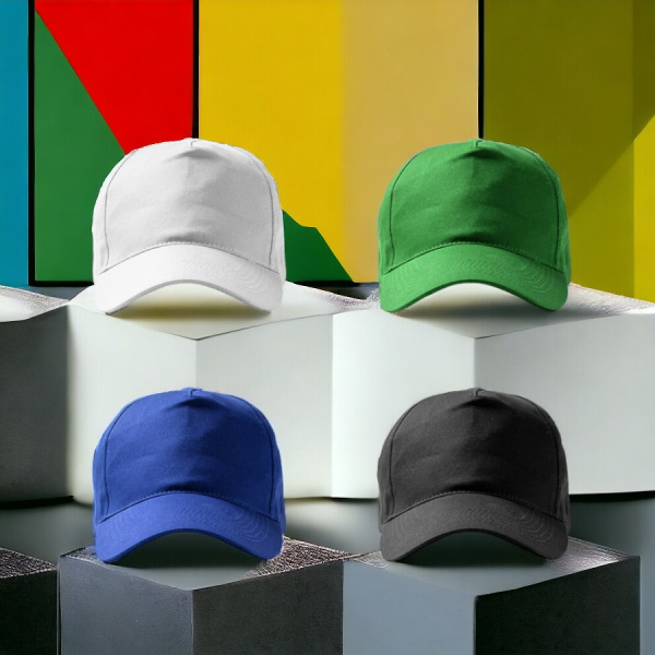 Бейсболка 5-панельная из хлопка FIDES 100% переработанный хлопок