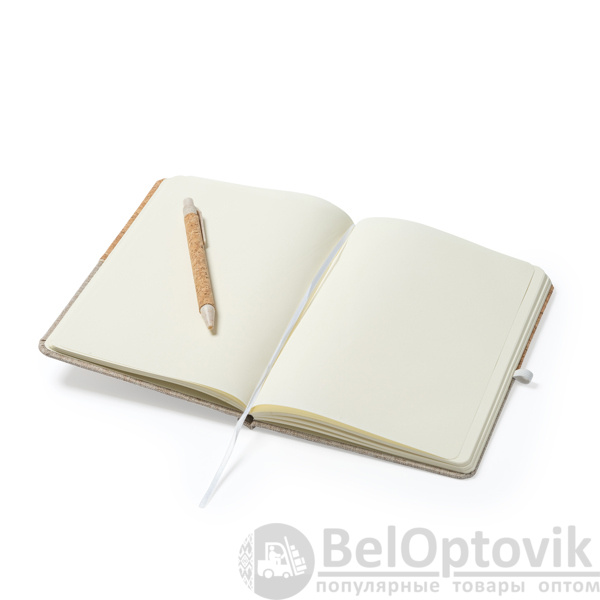 Блокнот А5 ROBIN в твёрдом переплёте с ручкой