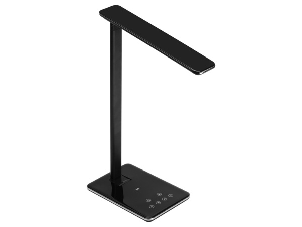 Настольная лампа с функцией беспроводной зарядки «Starline», Цвет черный