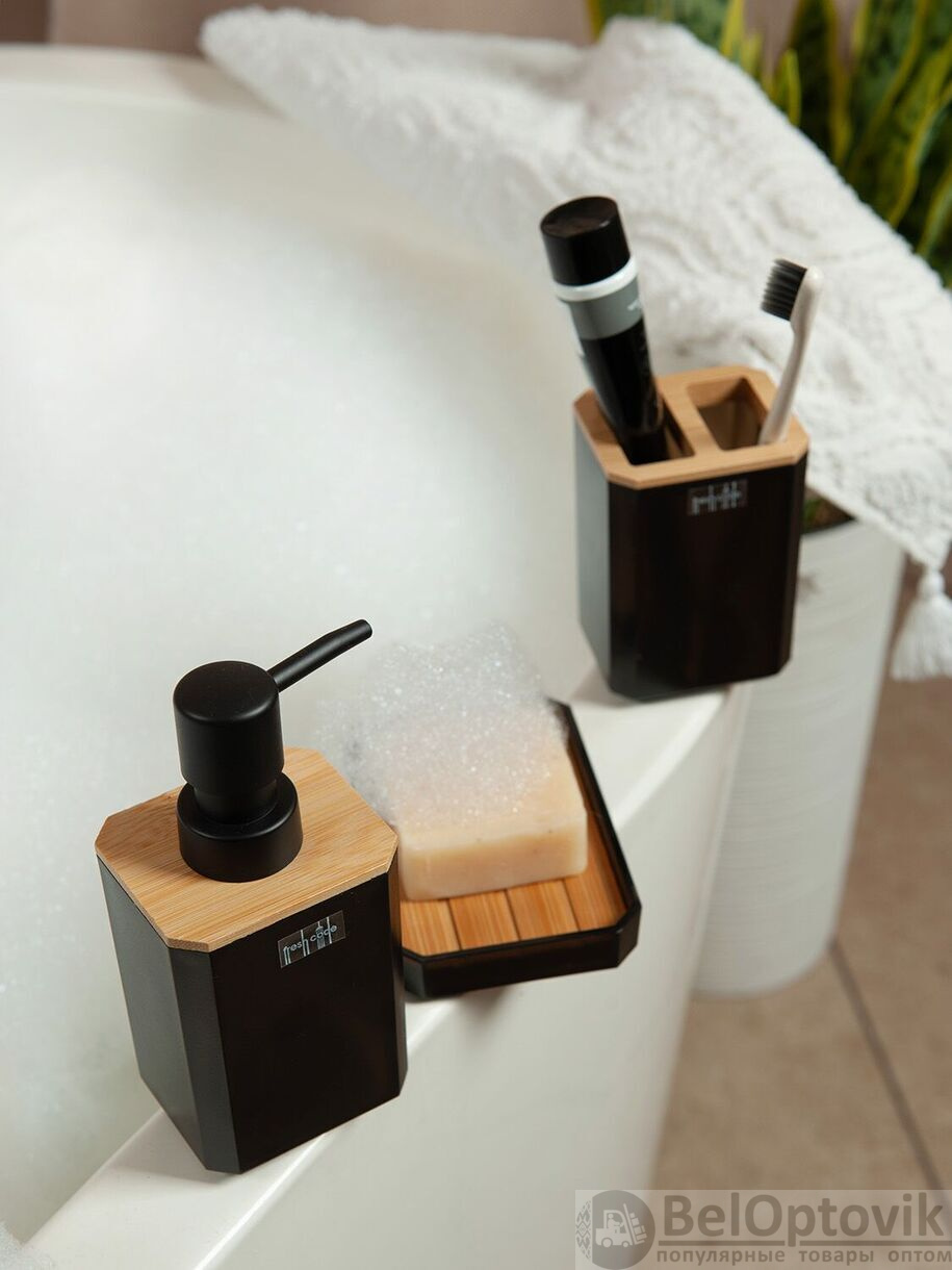 Набор пластиковых аксессуаров для ванной Экограни, FRESH CODE