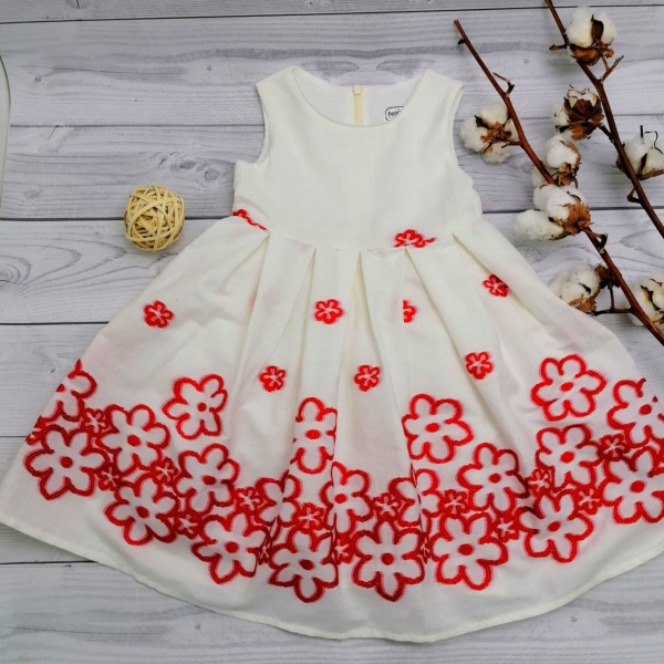 Платье для девочки Bebika (17/30-13), верх: 100% полиэстер, подкладка: 100% натуральный хлопок