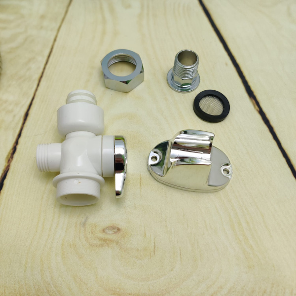 Электрический водяной душ с краном, Проточный водонагреватель-душ  Instant Electric Heating Water Faucet & Shower Боковое подключение (сзади)