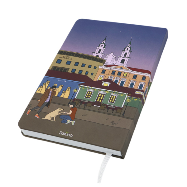 Записная книжка A6 Dziuna Зыбицкая в клетку 10,5 x 16 см.