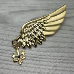Бижутерия брошь "Крыло ангела" 5 см