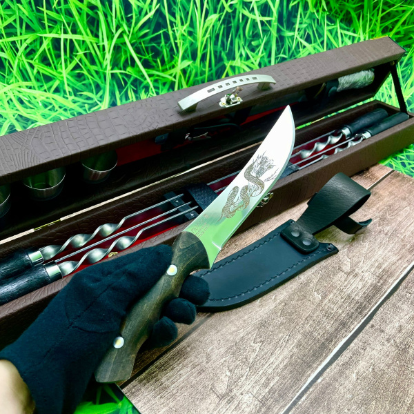 Набор для шашлыка и гриля в чемодане Царский №6 Кизляр России 11 предметов