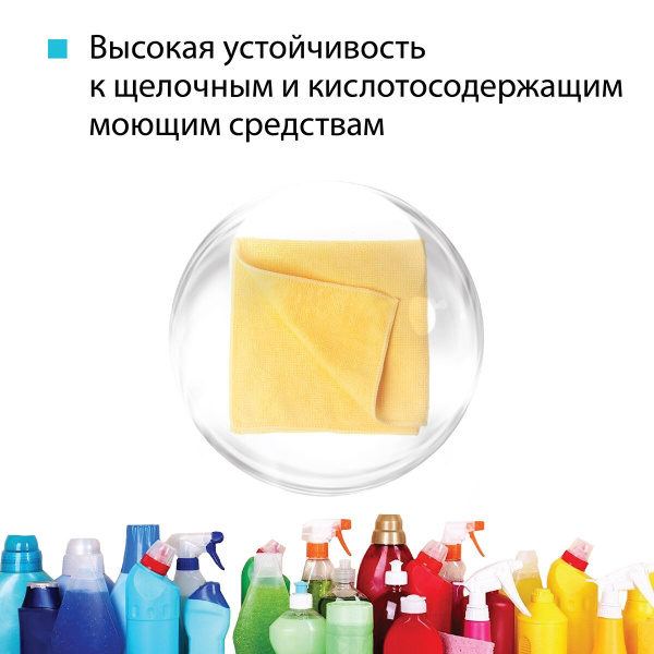 Салфетка универсальная микроволоконная 36*36 см, 190 гр/м², желтая HQ Profiline