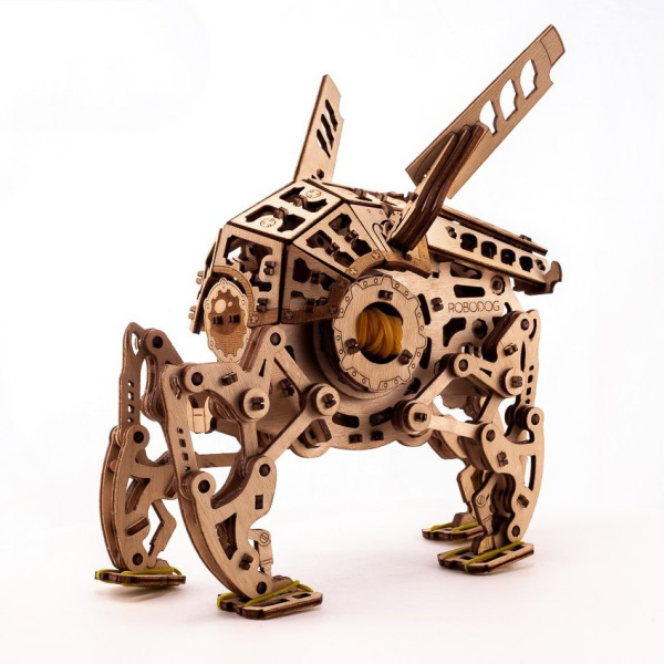 Деревянный конструктор (сборка без клея) "Шагающий зообот" UNIWOOD